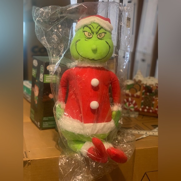 Other - 21in Plush Grinch With Suction Cup